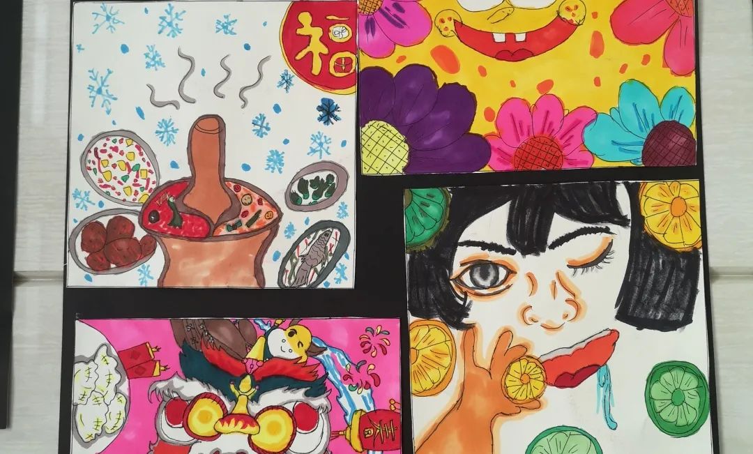 葫蘆島市東戴河職業(yè)技術(shù)學校學生繪畫作品展示